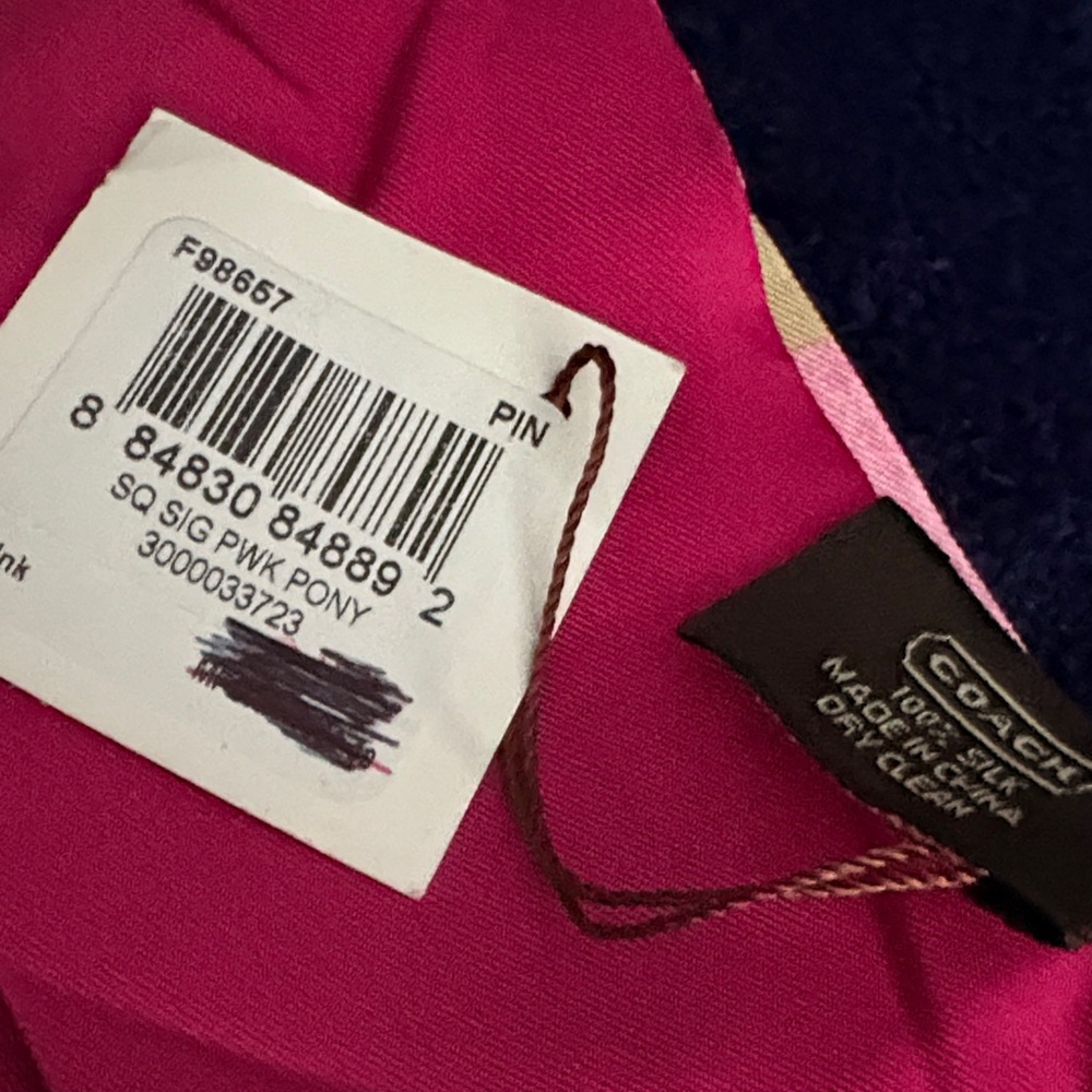 Coach Fuchsia Silk Accessory